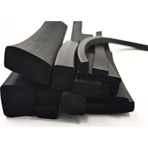 Length 1-20m EPDM rubber foaming sealing strip EPDM foaming square strip distribution cabinet box EPDM foaming sealing strip