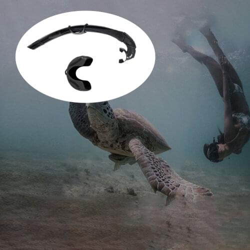 Mounchain Silicone Foldable Snorkel Dive Scuba Free Diving Detachable Snorkeling Diving Swimming Tube Snorkels Swim Equipment