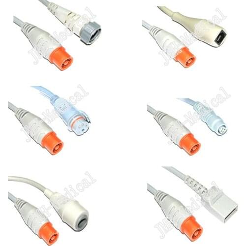 Compatible with Fukuda for Abbott/Utah/Edward/BD/Medix/HP IBP transducer Adapter cable