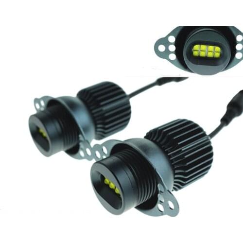 2pcs/set 80W 40W LED Angel Eyes Marker Canbus For BMW E90 E91 328i 335i 2009-2011 LCI Non Xenon Headlight 6000K White