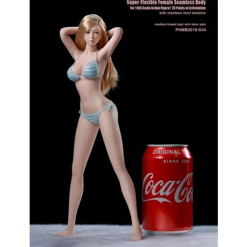 Tbleague 1/6 Female Soldier Phmb2019-S34/S35 Steel Bone With Foot Rubberized Female Action Figure Body With Head Sculpture