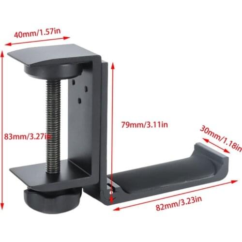 Universal Aluminum Alloy Headset Holder Adjustable Foldable Headphone Hanger High Quality