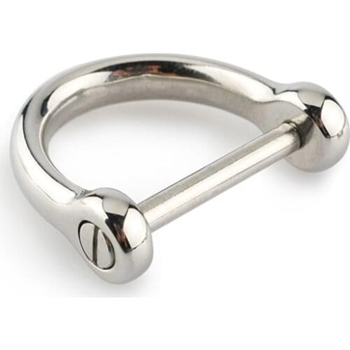 Stainless Steel Hooves Buckle Outdoor Small Tool Keychain D Shape Buckle