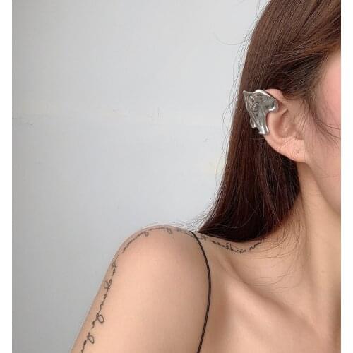 ZDMXJL 2021 trend Sweet And Cool Style Womens Earrings clips on ears The Mermaid Elves Bardian Ear cuff Jewelry Gifts Wholesale