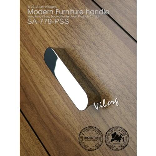 1 piece)VIBORG Zinc Alloy 96mm Modern Kitchen Cabinet Cupboard Door Handle Wardrobe Dresser Drawer Handles Pulls Chrome