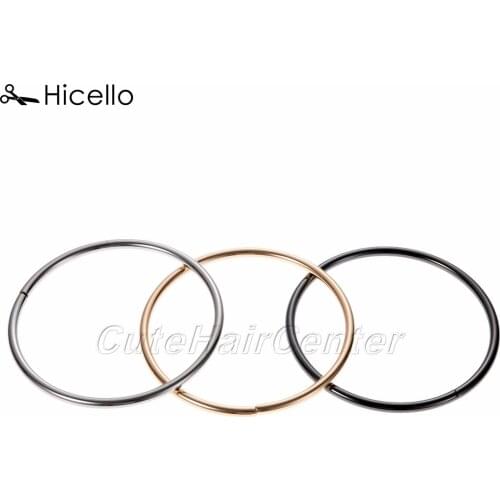 1pc Metal Bag Round Handle DIY Handbag Purse Wallet CrossBody Bag Ring 10cm Gold Silver Black Handmade Fashion Hicello