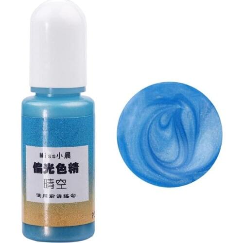 10g/Bottle 24 Color Fruit Polarized Color Resin Pigments Mermaid Pearlescent Epoxy Resin Pigment Liquid Colorant Resin Dyestuff
