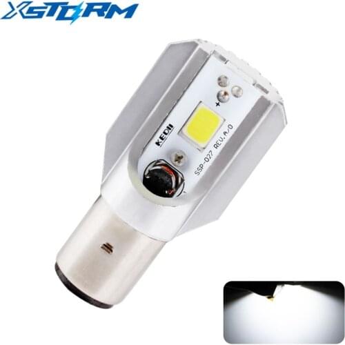 10PCS H6 Led Motorcycle Headlight Bulbs COB Led 1000LM BA20D H/L Lamp Scooter ATV Moto Accessories Fog Lights