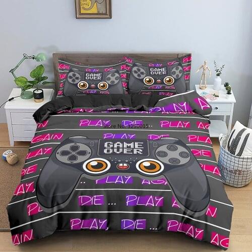 3D-priting Gamepad Bedding Set Bedclothes Queen Size Duvet Cover Creative Comforter Cover Set Home Textile