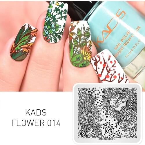 AriesLibra Nail Art Stamping Plates Flowers Design Polish Stamp Templates Stencil Manicure Stamp Plate