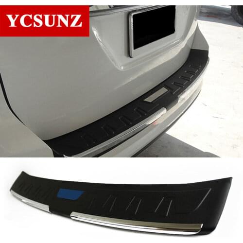 Car Accessories Rear Bumper Step Protector Parts Rear Step Trim For Toyota Fortuner Hilux Sw4 2016 2017 2018 2019