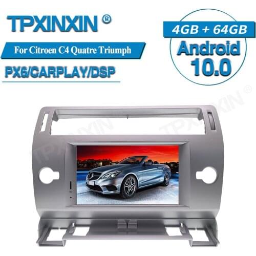 PX6 For Citroen C4 Quatre Triumph 2004+ Android Car Multimedia Player GPS Navigation Audio Stereo Screen Head Unit Tape Recorde