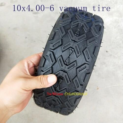 Free shipping 10 inch vacuum tyres 10X4.00-6 10*4.00-6 Tires Tubeless Vacuum Tyre for snow plow Go karts ATV Quad bike OFF-Road