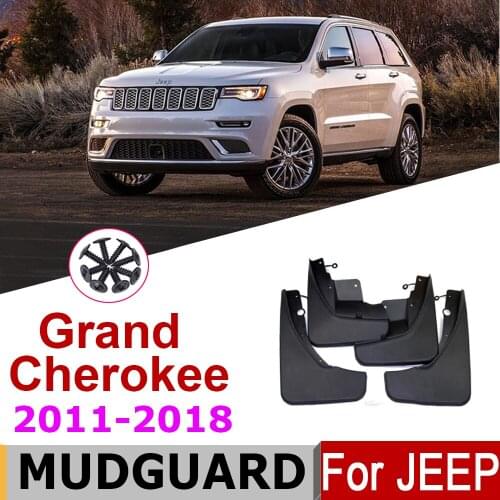 4PCS Car Mudguard For Jeep Grand Cherokee WK2 2018-2011 Mudguards Accessories Mud Flaps Splash Guards Cover Fender 2015 2014