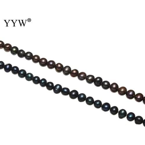 Cultured Baroque Freshwater Pearl Beads Natural Black/Dark Green 4-5mm for Bracelets Necklace DIY Gift Jewelry Making Findings