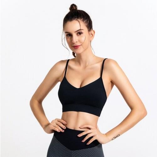 Summer new sports fitness underwear women beauty back cross yoga bra clothes sexy bra fast dry breathable gather shockproof