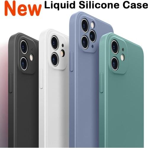 Liquid Silicone Case For iPhone 11 Pro Max Case NEW Classic Camera Full Protection Cover For iPhone SE 2 2020 XR XS Max 7 8 Plus