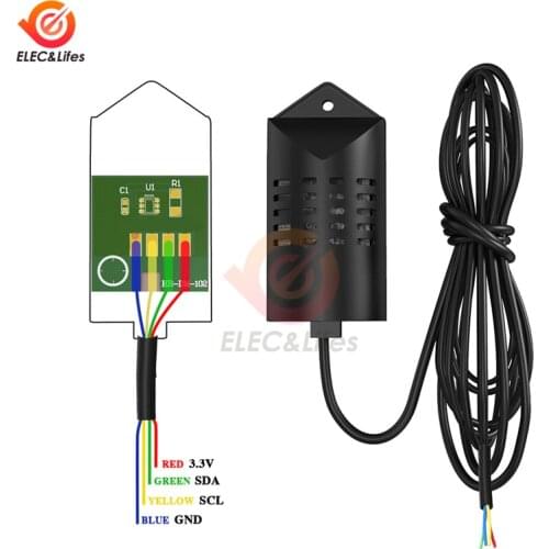 SHT20 Digital Thermostat Temperature Humidity Controller Sensor with Case Shell and Extension Cable