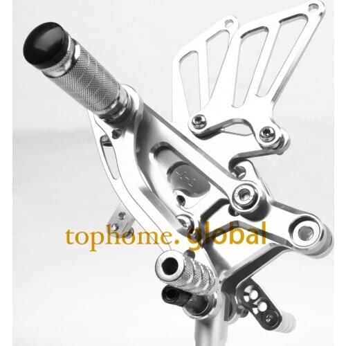 For Honda CBR600 F4i 2001-2006 CNC Rearsets Foot Pegs Rear Set Motorcycle Foot Pegs Silver