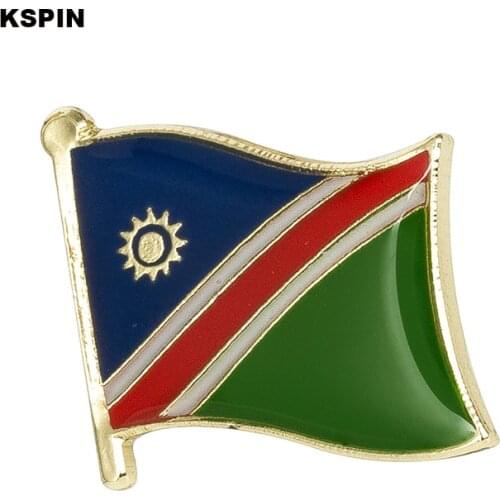 Namibia Flag Chapas Metalicas Decorativas Vinatage Brooches for Men/Women 10pcs KS-0135