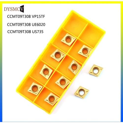10pcs CCMT09T308 VP15TF/UE6020/US735 carbide inserts Internal Turning tool CCMT 09T308 Lathe Tools Milling cutter CNC tool