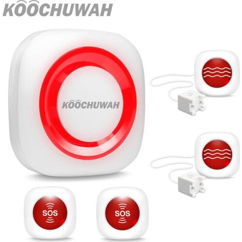KOOCHUWAH Security Alarms for Home GSM Alarm System Sound Flash SMS Wireless Home Residential Alarm High Quality Alarm Kit SIM