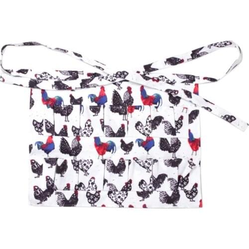 Egg Collecting Gathering Holding Apron Homewife Kitchen Farmhouse Workwear with 12 Pockets Chicken Coop Accessories