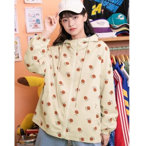 Spring and Autumn Cute Girl Jacket Japanese Kawaii College Style New Female Jacket Korean Student Mori Loose Jacket Woman Jacket