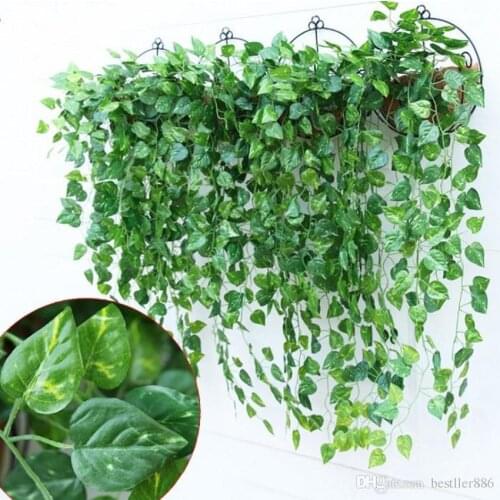 Hot Selling Artificial Vines Leaf Garland Silk Wisteria Vines Fake Foliage Flowers Home Decor Garden Wedding Decoration