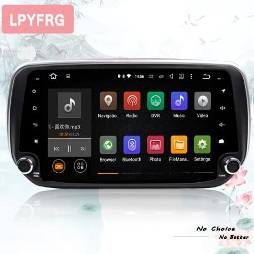 Android 10.0 9" 2din Car Radio Multimedia Player GPS Head Unit For HYUNDAI SANTA FE 2018 2019 Cassette 1024*600 Stereo Audio