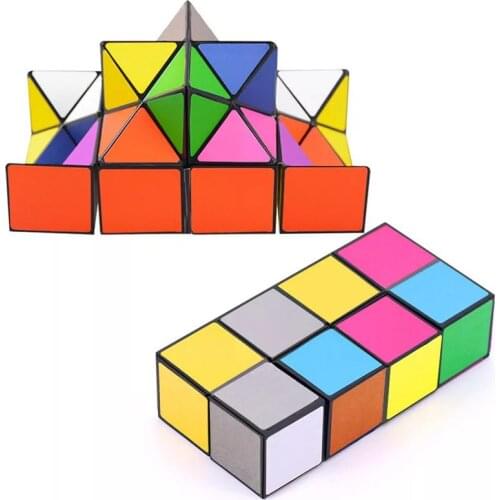Creative DIY 2 in 1 yoshimoto cube magic cube toy relax puzzel game for Kids men women infinity cube gift idea