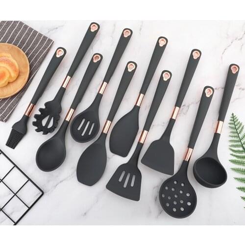 Silicone Kitchenware Cooking Utensils Set Heat Resistant Kitchen Non-Stick Cooking Utensils Baking Kitchen Cooking Accessories