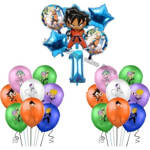 Dragon Ball Theme Decoration Balloon Set Childrens Birthday Party Sun Wukong Aluminum Film Balloon Combination Party Supplies