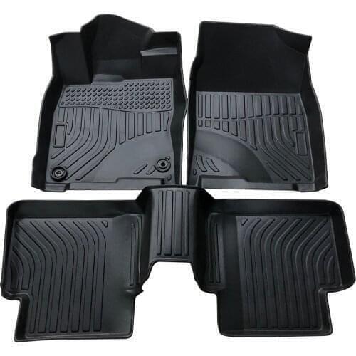 MUCHKEY Custom TPE Floor Mats For Land Rover Defender 2020 TPE Rubber Auto Floor Liner All-Weather Protection