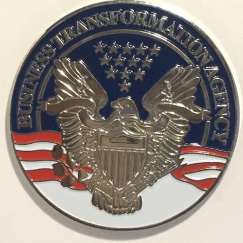 Low price custom usa eagle metal coins new cheap Business Transformation Agency Task Force Stability Operation Challenge Coin