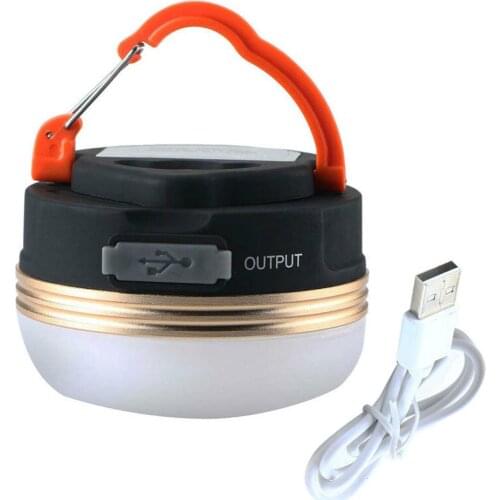Outdoor Camping Magnetic Portable USB Rechargeable LED Tent Lantern Lamp Light