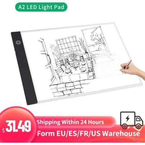 A2 Ultra-thin LED Light Box Dimmable Brightness Drawing Table USB Powered for Artists Designing Drawing Streaming Sketching