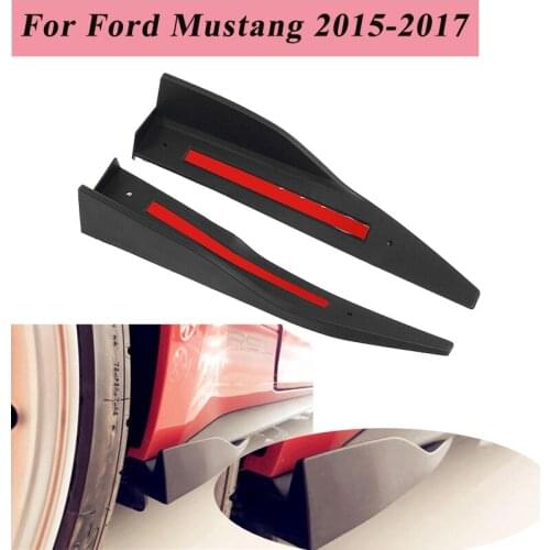 36cm Universal Car Body Side Skirts Extension Rocker Splitters Diffuser Winglet Bumper For Ford For Mustang 2015 2016 2017