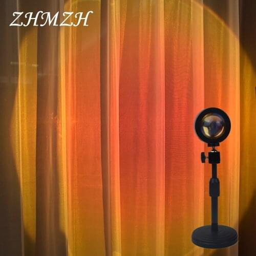 USB Sunset Lights Atmosphere Lamp Rainbow Lamp Projection lamps 2A Night Light Lifting style Adjustable Ambient Light 6-10W