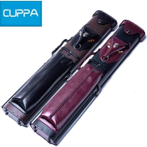 High Quality 6 Holes Pool Cue Case 1/2 Pool Billiard Cues Case Tow Color Billiard Accessories China 2016