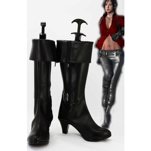 Ada Wong Wang Cosplay Shoes Costume Prop Boots Women Halloween Party Shoes