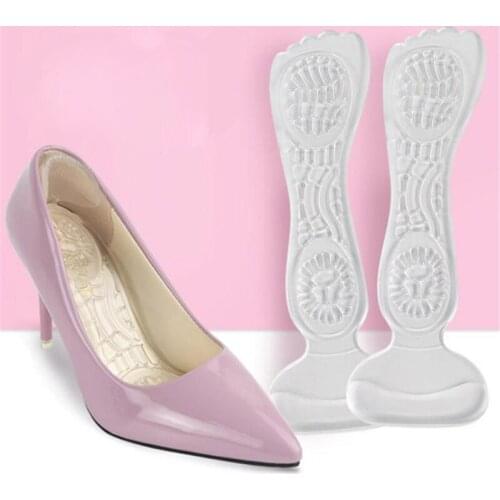 1pair Women Forefoot Insoles Invisible T-Shape High Heeled Shoes/Slip Resistant Half Yard Pads Non Slip Cushion Shoe Pads