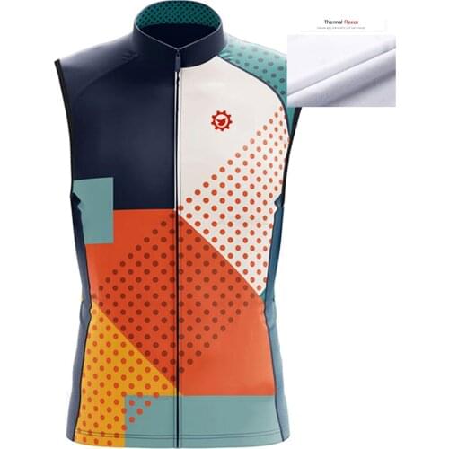 Winter 2020 Thermal Cycling Vest Mens Warm Sleeveless Fleece Cycling Jerseys Bicycle Bike Clothing Vests Gilet Ciclismo