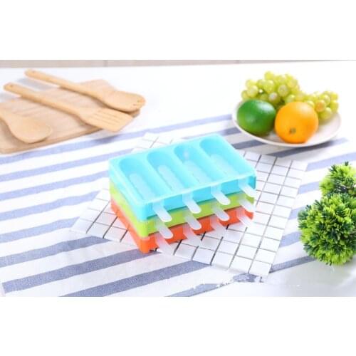 1PC Ice Cream Mold Ice Lolly Moulds Freezer Ice Cream Bar Molds with Popsicle Sticks Ice lattice OK 0812