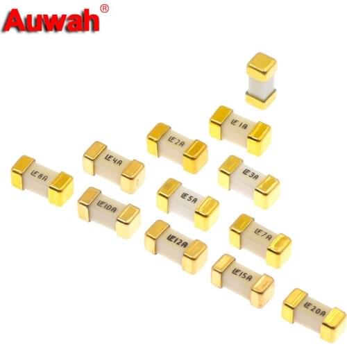 10pcs 1808 125V SMD Fast blow fuse 1A 2A 3A 4A 5A 6.3A 7A 8A 10A 12A 15A 20A 2410 0451 Series Ultra-rapid Fuses New original