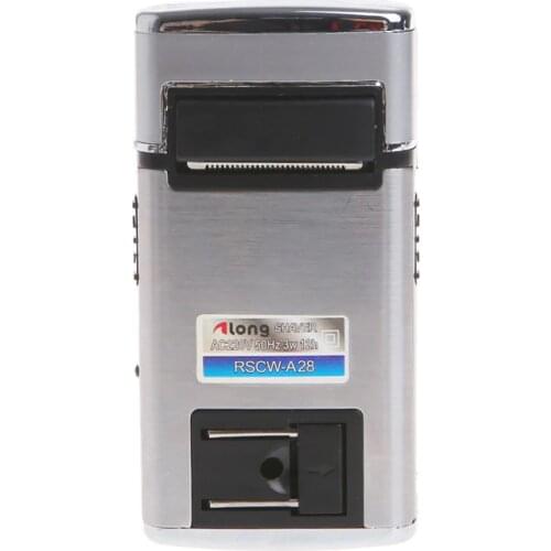 2 in 1 Stainless Steel Mens Electric Reciprocating Rechargeable Shaver Razor 4XFB