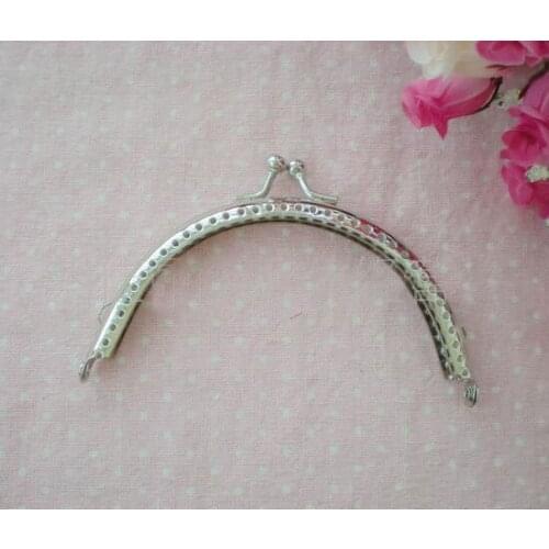 20PCS Metal Sewing Holes Handbag Clutch Coin Purse Bag Frame Kiss Clasp Arch Bag Accessorries Retro Bag Lock for Purse Wallet