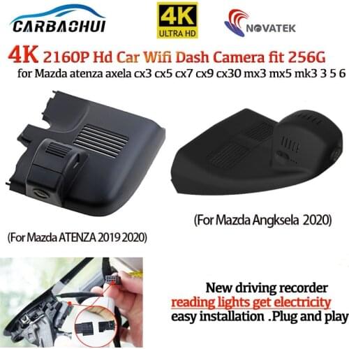 4K 2160P car driving recorder Dash Cam Camera for Mazda atenza Angksela 2 axela cx3 cx5 cx7 cx9 cx30 mx3 mx5 mk3 3 5 6 2016-2021
