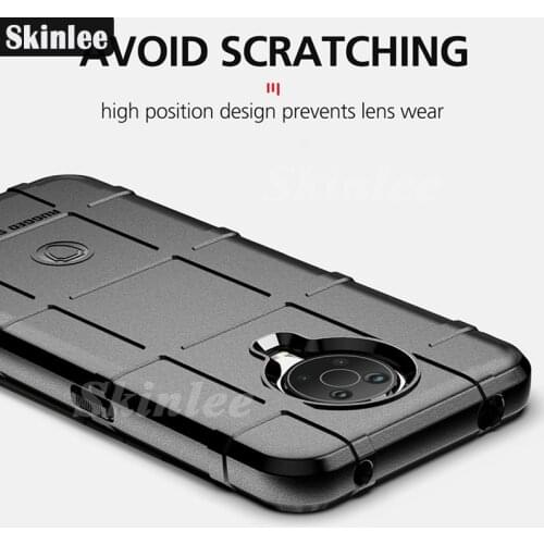 Skinlee Armor Case For Nokia G10 Cover Military Protect Rugged Shield Silicone Cover For Nokia G20 Case