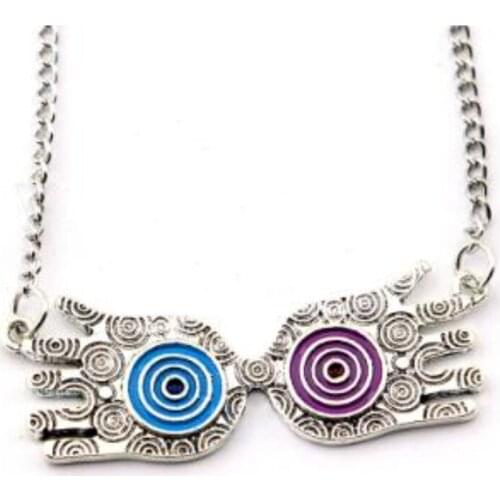Harri Luna Lovegood Glasses Necklace Pendants Potters Owl Alloy Long Chain Sweater Chain for Women Girl Gift Car or bag Pendant